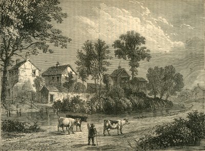 Fattoria nel Regents Park, 1750, c1876 da Unbekannt