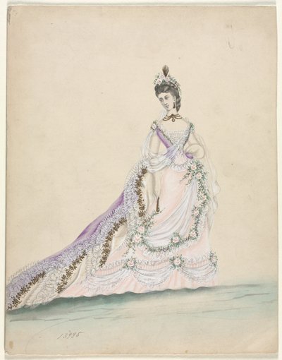 Studio di moda progettato per Worth, 1870 da Unbekannt