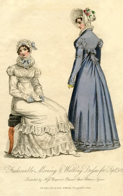 Abiti da mattina e da passeggio alla moda di settembre 1823 da Unbekannt