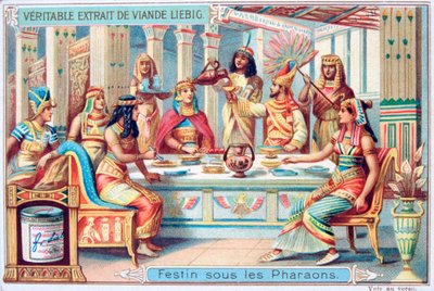 Festa al tempo dei faraoni, Antico Egitto, c. 1900 da Unbekannt