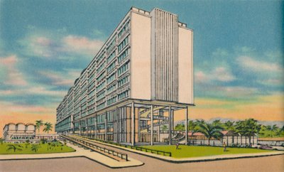 Edificio federale nel Civic Center, Barranquilla, anni 