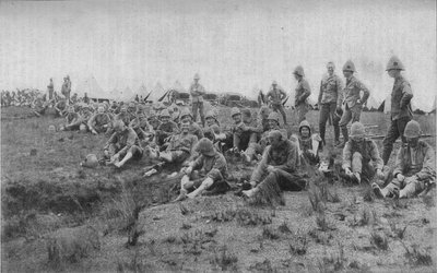 Ispezione dei piedi a Estcourt, 1902 da Unbekannt