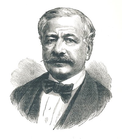 Ferdinand de Lesseps, diplomatico francese e sviluppatore del Canale di Suez, 1893 da Unbekannt