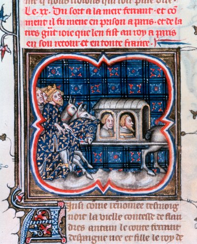 Fernando del Portogallo preso prigioniero, c1212, 1375-1379 da Unbekannt