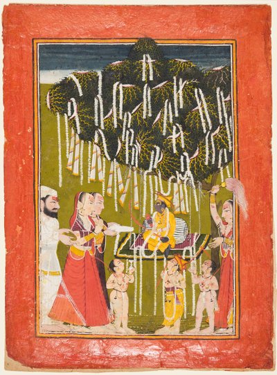 Culto della fertilità di Krishna, c. 1720-25 da Unbekannt