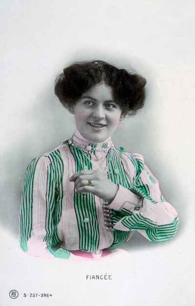 Fidanzato, cartolina francese vintage, c1900 da Unbekannt