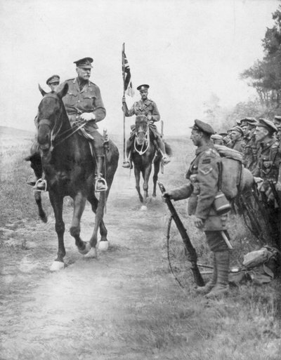 Il feldmaresciallo Douglas Haig passa in rassegna le truppe canadesi, Drocourt-Queant, 31 agosto 1918, 1926 da Unbekannt