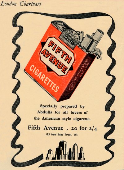 Sigarette Fifth Avenue, 1946 da Unbekannt
