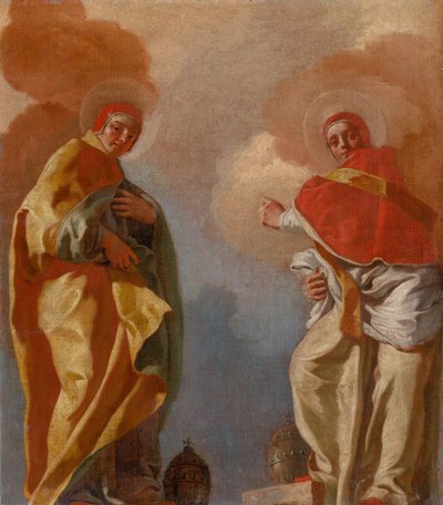Scena figurativa (Due Papi) da Unbekannt
