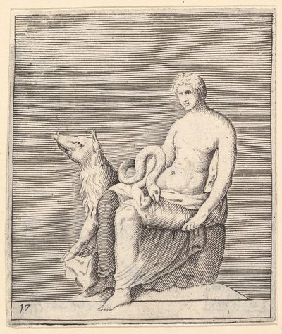 Figura con maiale e serpente, pubblicato ca. 1599-1622 da Unbekannt
