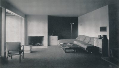 Angolo del camino di Richard J. Neutra, 1942 da Unbekannt
