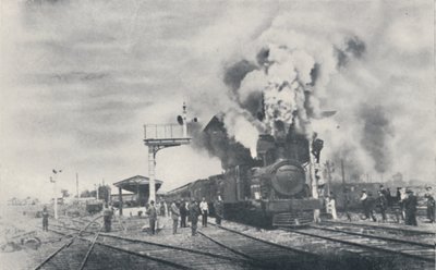 Primo treno della ferrovia intercoloniale in partenza da Kalgoorlie da Unbekannt