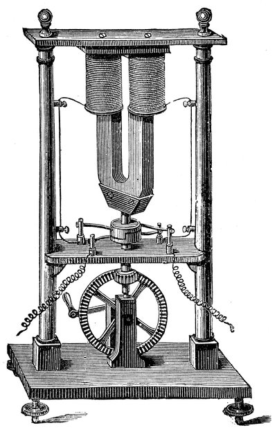 Primo motore magnetoelettrico costruito da Hippolyte Pixii, c1832 da Unbekannt