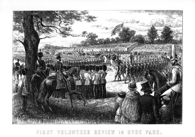 Prima revisione volontaria a Hyde Park, Londra, 1899 da Unbekannt