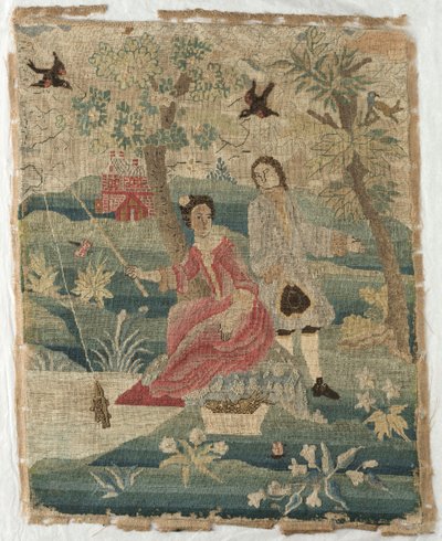 Signora che pesca, 1700s da Unbekannt