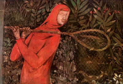 Pesca, frammento di un affresco, XIV secolo 1909 da Unbekannt