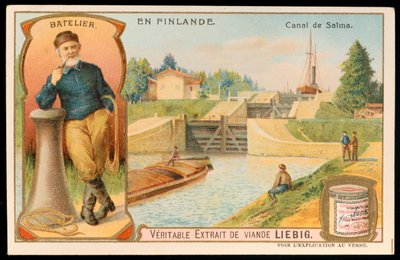 Serie di chiuse sul canale di Saima, Finlandia, c1900 da Unbekannt