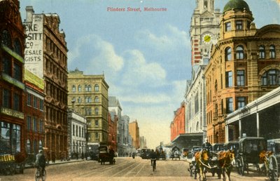 Flinders Street, Melbourne, Victoria, Australia, c. 1900s da Unbekannt