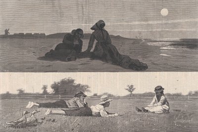 Flirtare sulla riva del mare e sul prato Harper