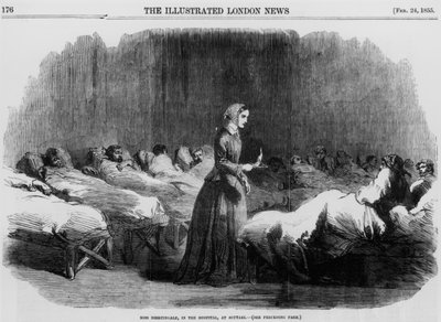 Florence Nightingale, infermiera inglese e riformatrice ospedaliera, 1855 da Unbekannt