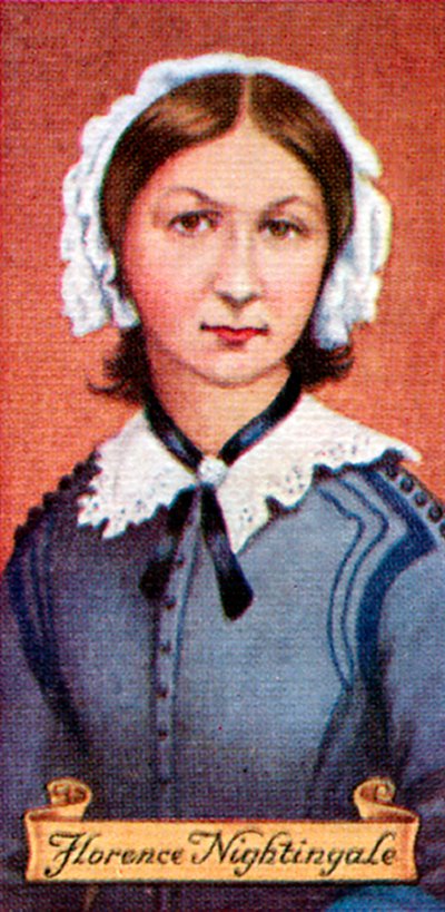 Florence Nightingale, tratta da una serie di carte da sigarette, 1935 da Unbekannt