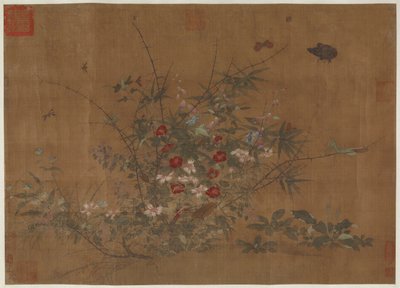 Fiori e insetti, dinastia Ming, XV secolo da Unbekannt