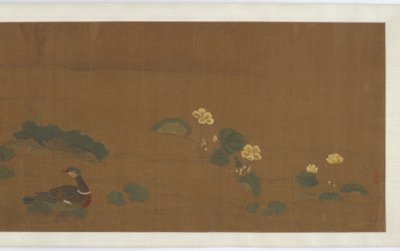 Fiori, anatre e quaglie, XVII secolo da Unbekannt