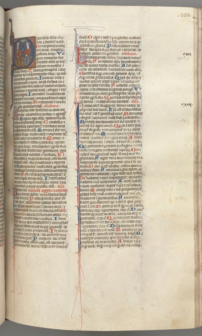 Fol. 233r, Salmo 109, iniziale istoriata D, Dio Padre e Figlio..., c. 1275-1300 da Unbekannt