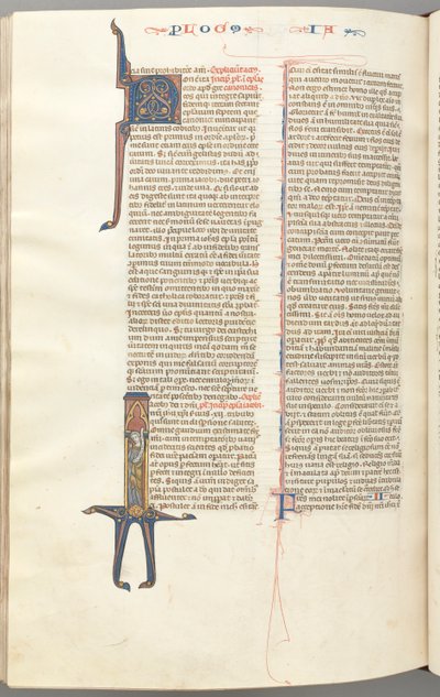 Fol. 476v, Giacomo, iniziale istoriata I, Giacomo in piedi con una pergamena da Unbekannt