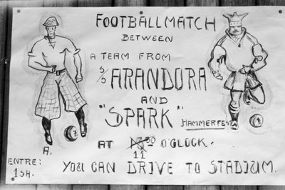 Poster della partita di calcio, Hammerfest, Norvegia settentrionale da Unbekannt