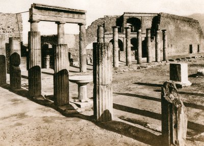Foro triangolare, Pompei, Italia, c1900 da Unbekannt