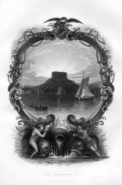 Forte Connanicut, Rhode Island, 1855 da Unbekannt