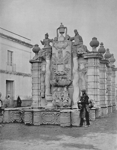Fontana delle acque cadenti, Città del Messico, c1897 da Unbekannt