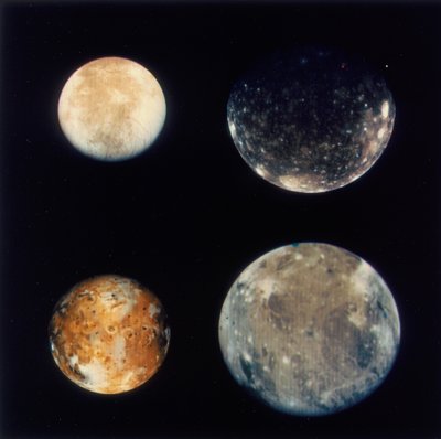 Quattro lune di Giove, Io, Europa, Ganimede e Callisto, 1979 da Unbekannt