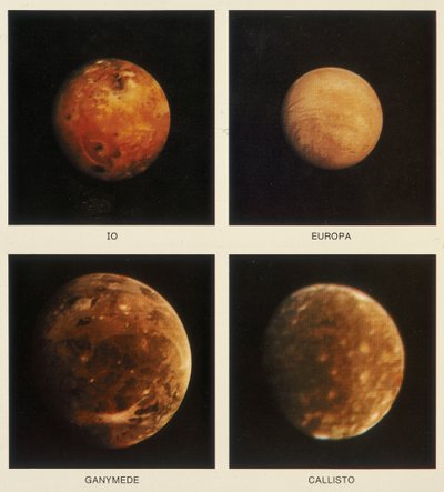 Quattro lune di Giove. Io, Europa, Ganimede e Callisto, 1979 da Unbekannt
