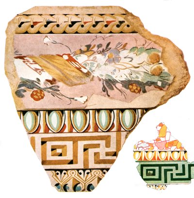 Frammenti di decorazione da Delo, Grecia, 1928 da Unbekannt