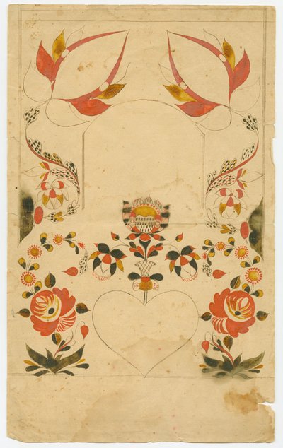 Frammento di design Fraktur da Unbekannt
