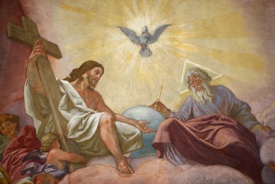 Chiesa francescana di Vienna, Gesù, Dio e lo Spirito Santo, Vienna, Austria da Unbekannt