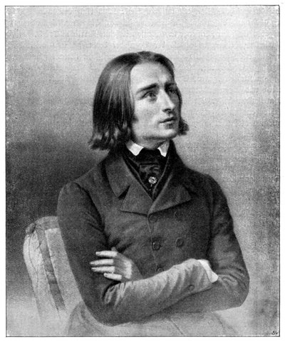 Franz Liszt, pianista e compositore ungherese del XIX secolo, 1900 da Unbekannt