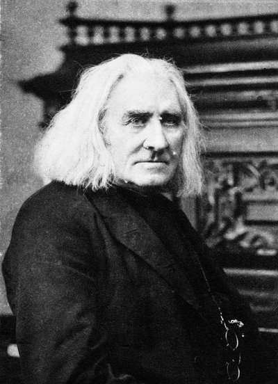 Franz Liszt, pianista e compositore ungherese, fine 19° secolo da Unbekannt