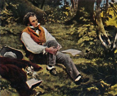 Franz Schubert 1797-1828 - Dipinto di J. Schmid, 1934 da Unbekannt