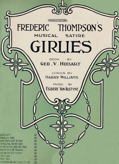 Satira musicale di Frederic Thompson Girlies, 1911 da Unbekannt