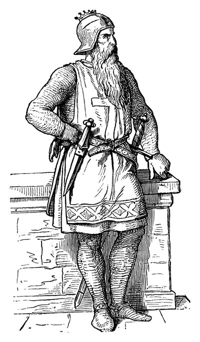 Federico I, Barbarossa Barbarossa c1123-1190, Sacro Romano Imperatore, XIX secolo da Unbekannt