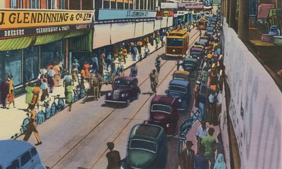 Frederick Street, Port of Spain, Trinidad, B.W.I., c1940 da Unbekannt