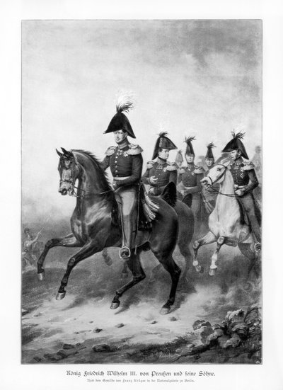 Federico Guglielmo III, Re di Prussia, e i suoi figli, 1900 da Unbekannt