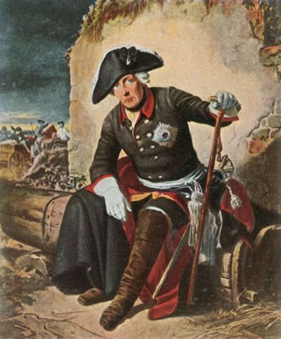 Federico il Grande dopo la battaglia di Kolín, 18 giugno 1757, 1936 da Unbekannt