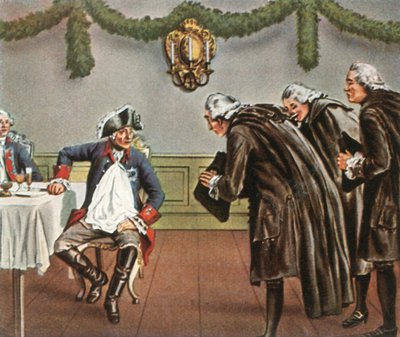Federico il Grande e gli uomini di Greiffenberg, 1784, 1936 da Unbekannt