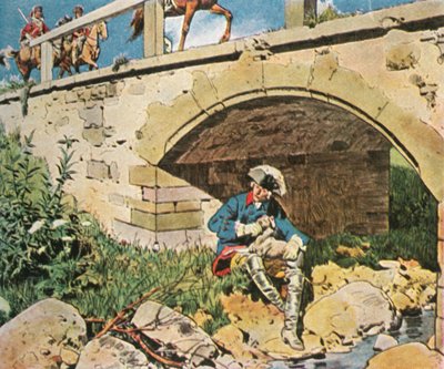 Federico il Grande evita la cattura, 1745 da Unbekannt