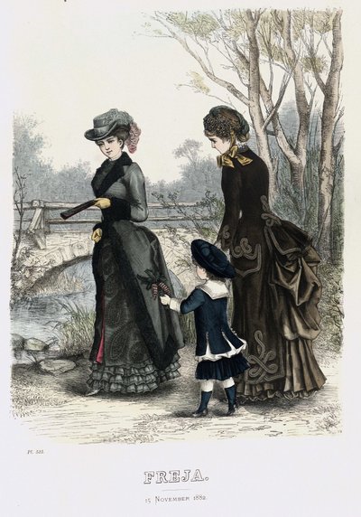 Freja rivista illustrata di moda scandinava 1882, illustrazione n. 21 da Unbekannt