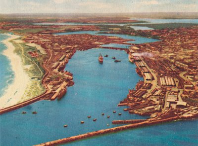 Porto di Fremantle dall
